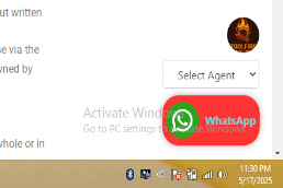 An example of a customizable floating button from the WhatsApp Support Plugin on a WordPress site.